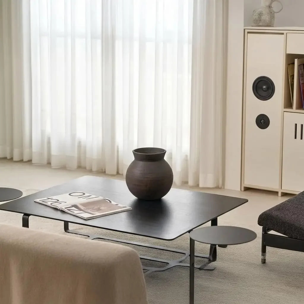 Minimalist Ceramic Vase with Sculptural Oval Form