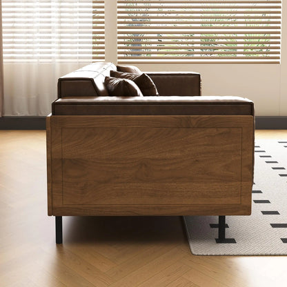 112” Mid-Century Modern Four-Seat Sofa