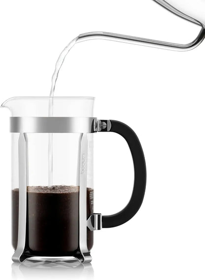 Classic French Press with Polished Stainless Steel Frame
