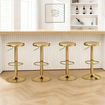 Adjustable Swivel Metal Bar Stools (Set of 2)