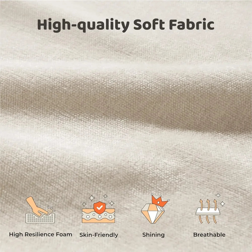 Cloud Upholstered Platform Bed Frame With Foam Edge Design