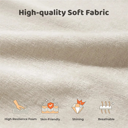 Cloud Upholstered Platform Bed Frame With Foam Edge Design