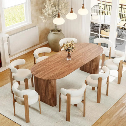 Expandable Dining Table with Flexible Seating Design