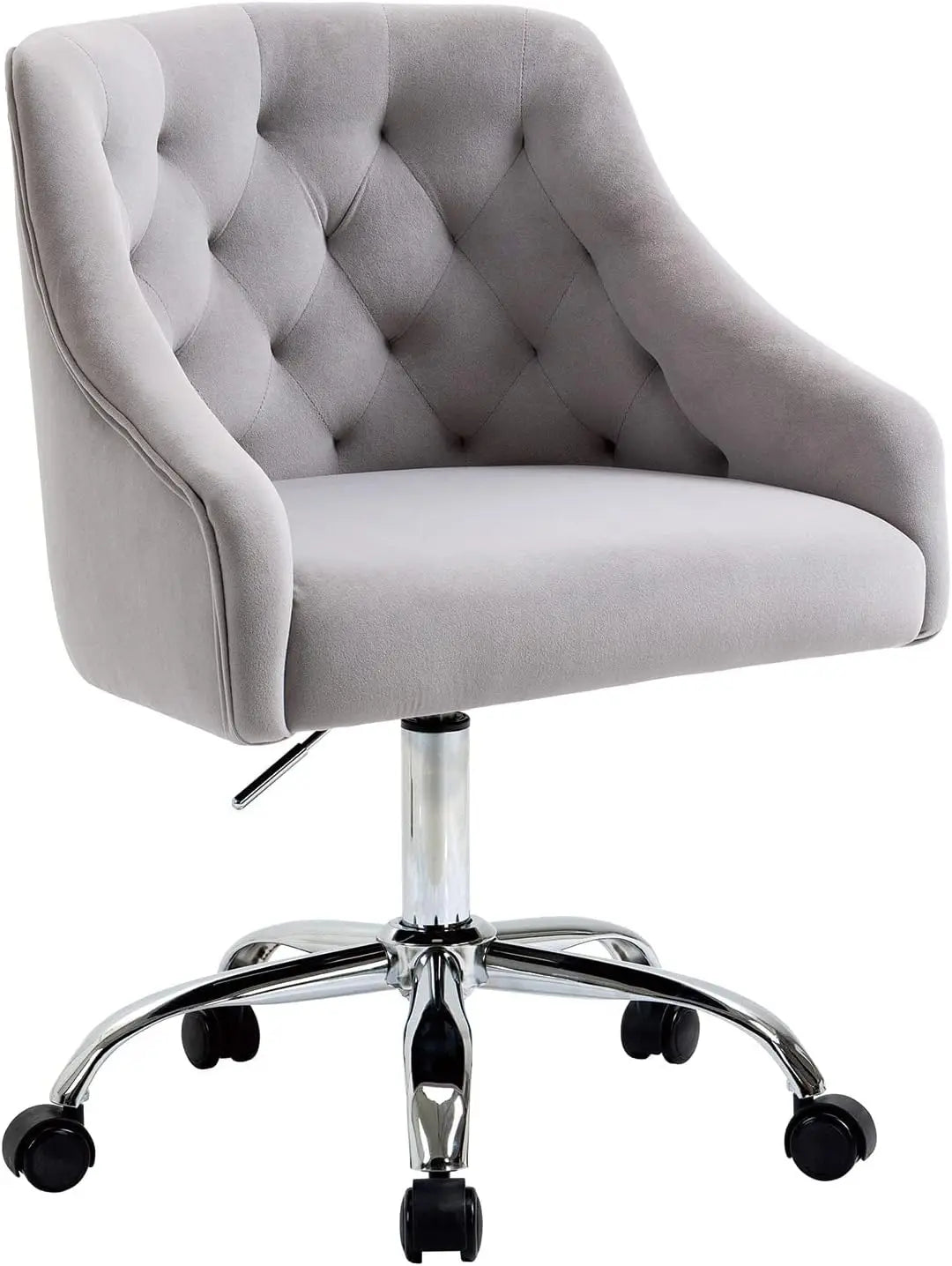 Velvet Swivel Office Chair with Adjustable Height