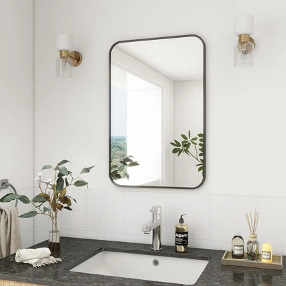 28" x 20" Rectangular Aluminum Wall Mirror