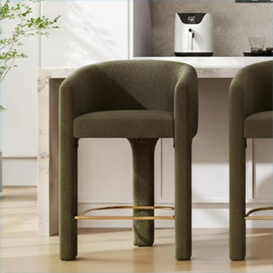 Modern Bucket-Back Counter Bar Stool