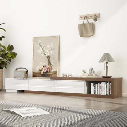 Extendable Walnut TV Console