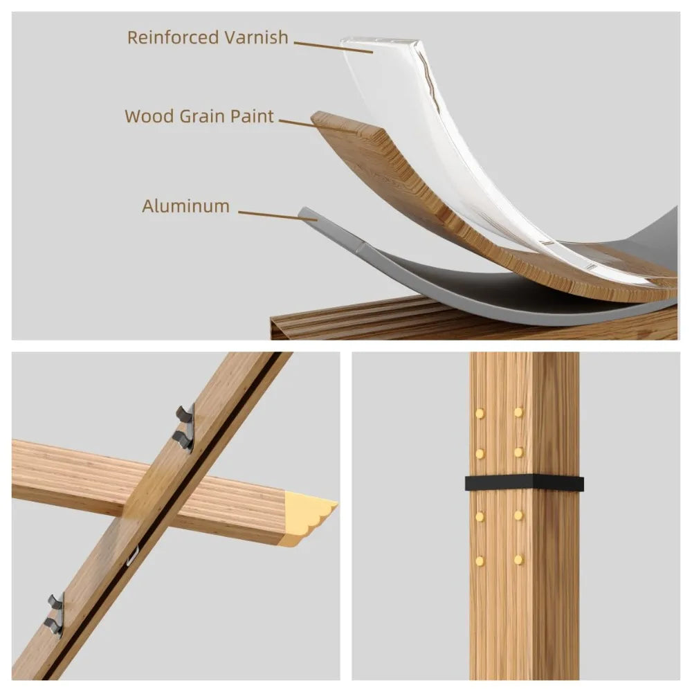10x10 Aluminum Pergola with Retractable Canopy