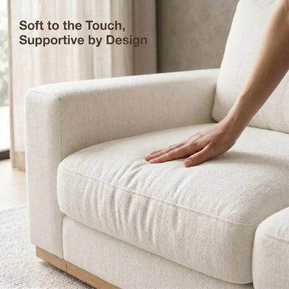 Deep Seat Chenille Sofa with Washable Covers