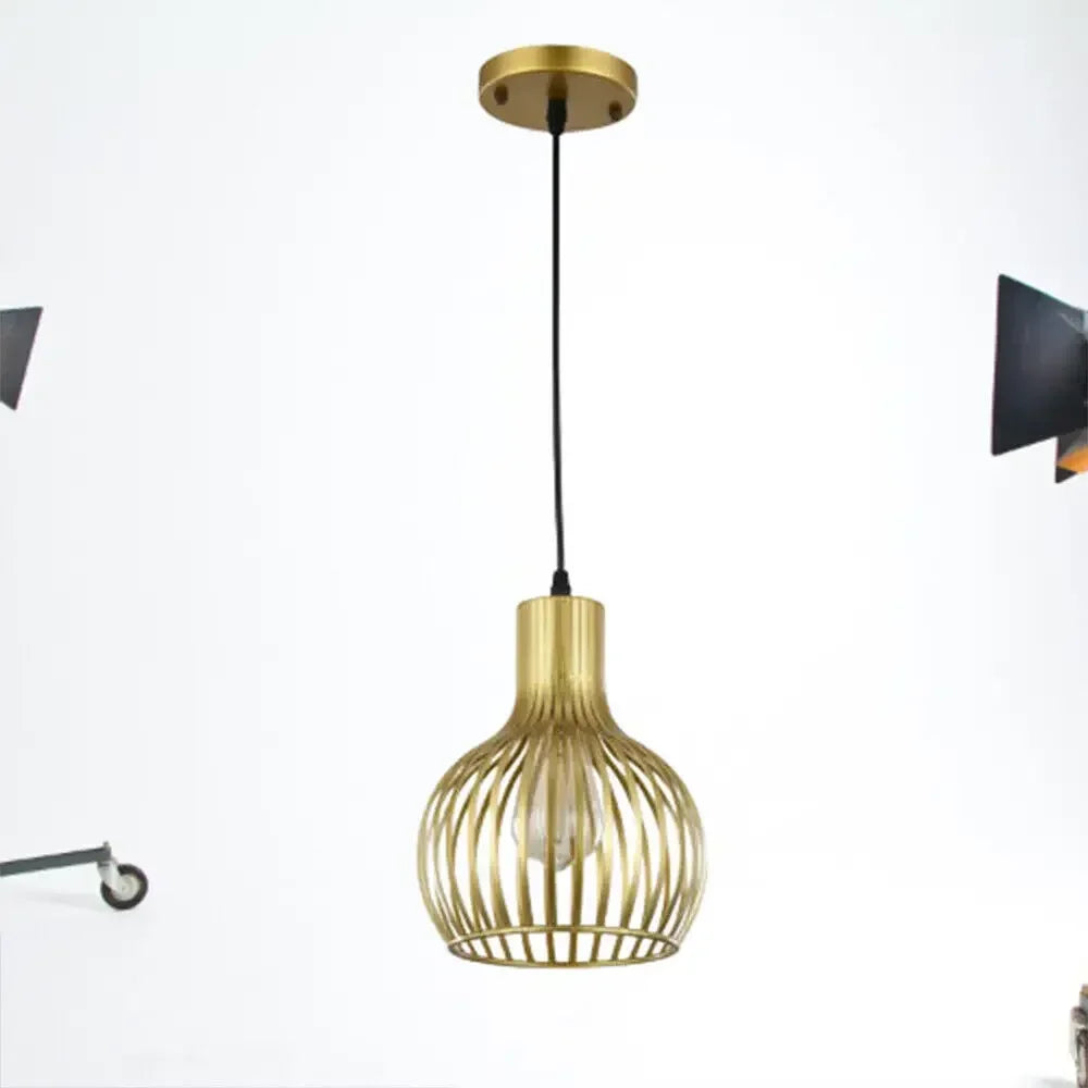 Modern Cage Pendant Light for Kitchen Island
