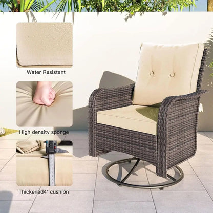 Luxury Outdoor Patio Set With Fire Pit Table