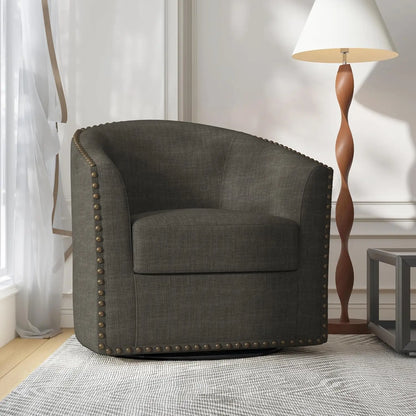 Swivel Barrel Accent Chair