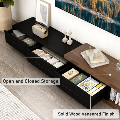 Extendable Walnut TV Console