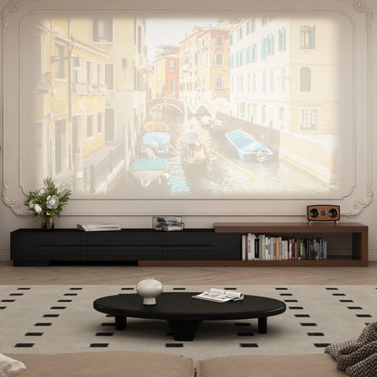 Extendable Walnut TV Console