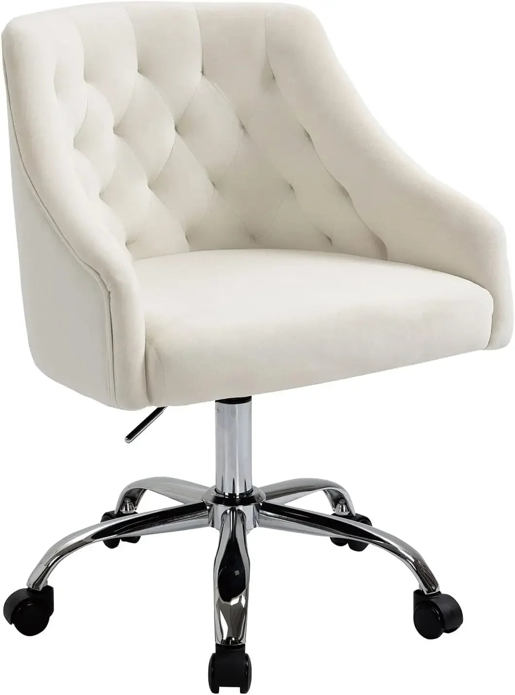 Velvet Swivel Office Chair with Adjustable Height