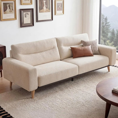 Modern Corduroy Upholstered Loveseat