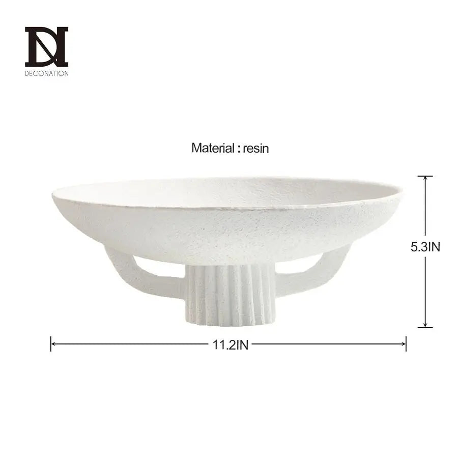 Elegant Resin Pedestal Bowl for Modern Homes