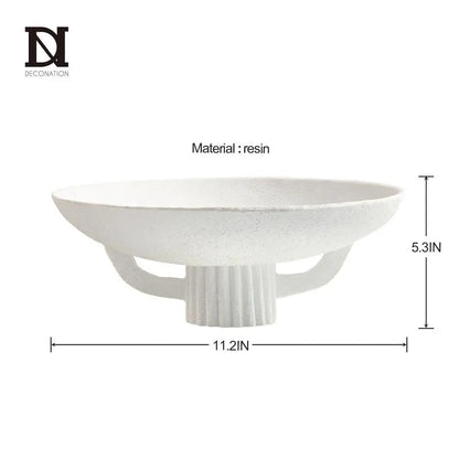 Elegant Resin Pedestal Bowl for Modern Homes