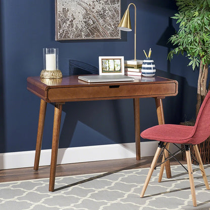 Solid Wood Mid-Century Writing Desk