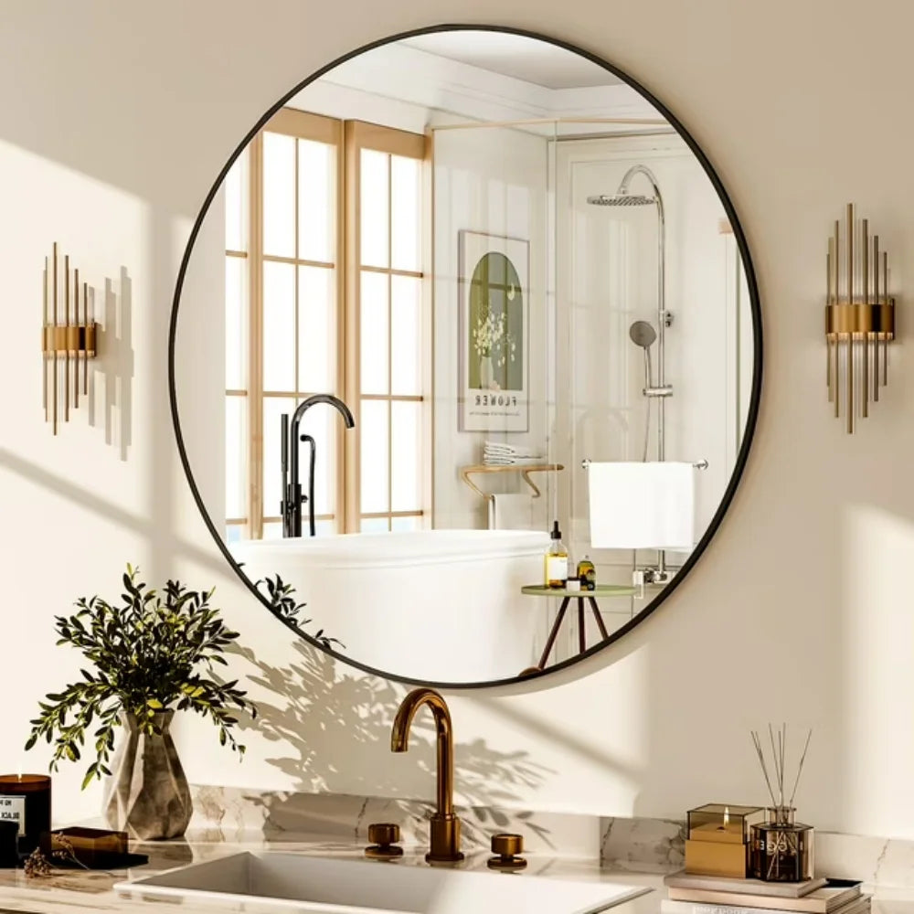 Premium Aluminum Frame Mirror with Clear Reflection