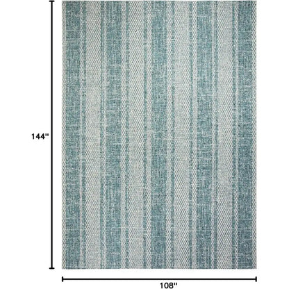 Indoor Outdoor Geometric Area Rug, 9' x 12'