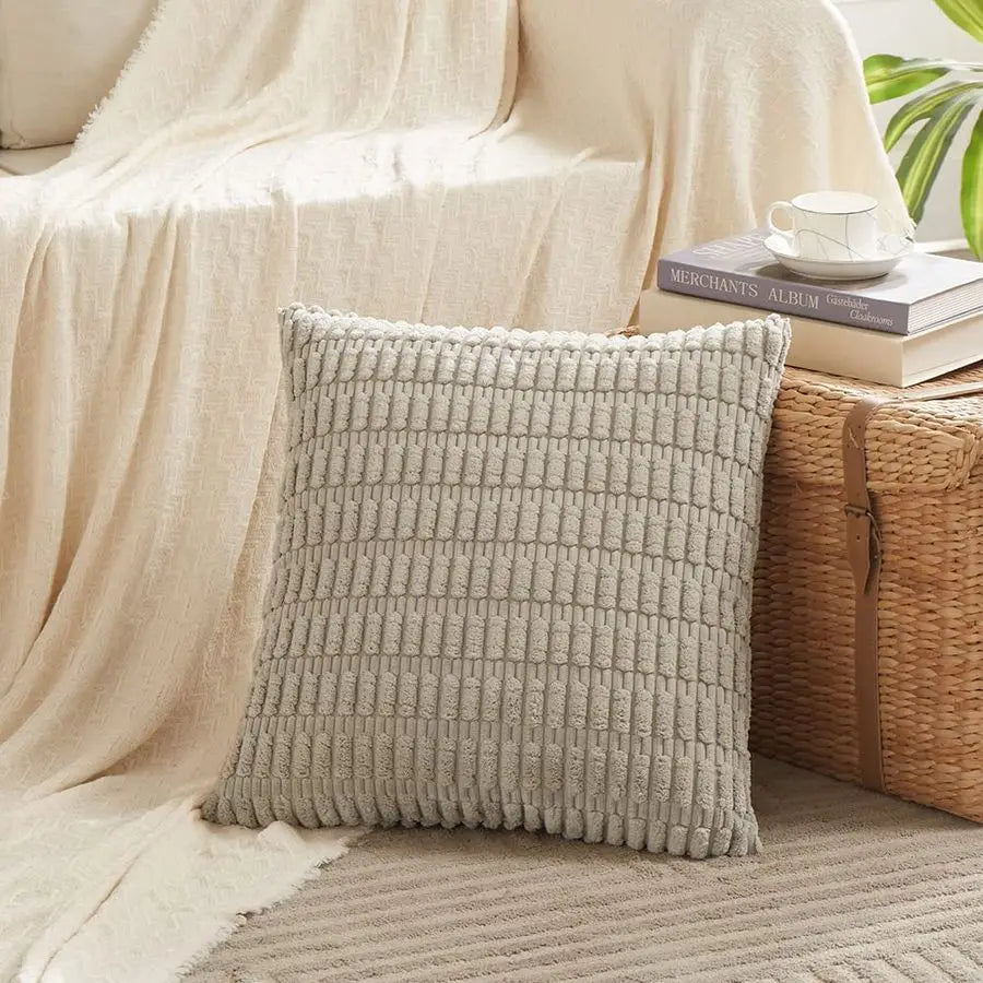 Striped Decorative Pillow Cover Set – Set of 4