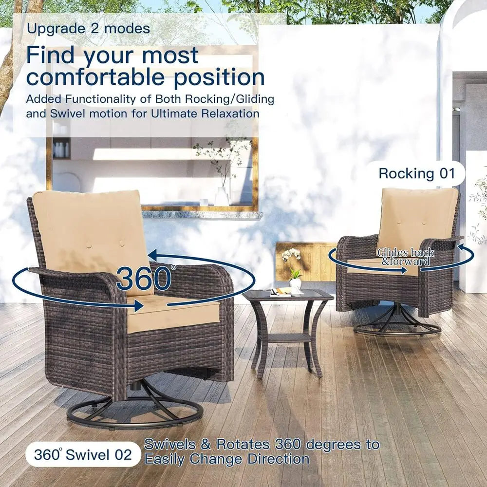 Luxury Outdoor Patio Set With Fire Pit Table