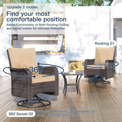 Luxury Outdoor Patio Set With Fire Pit Table