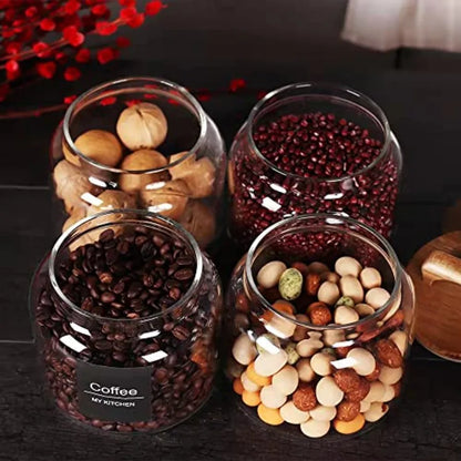 Retro Glass Canister with Airtight Lid