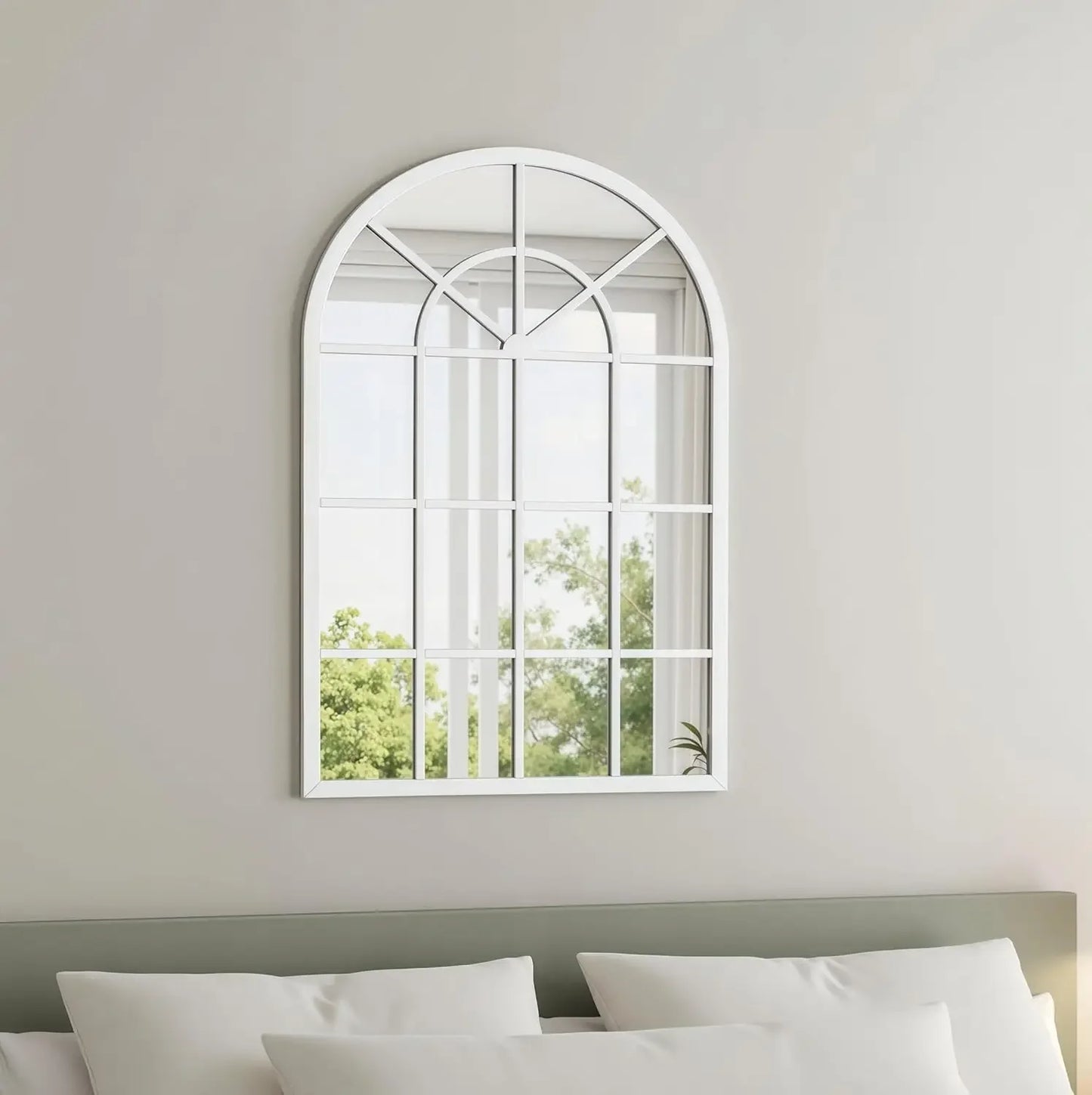 42” Arched Window Wall Mirror