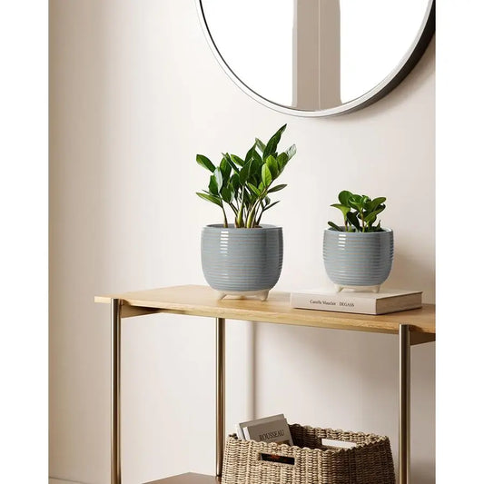 Ceramic Planter Set with Modern Classic Appeal