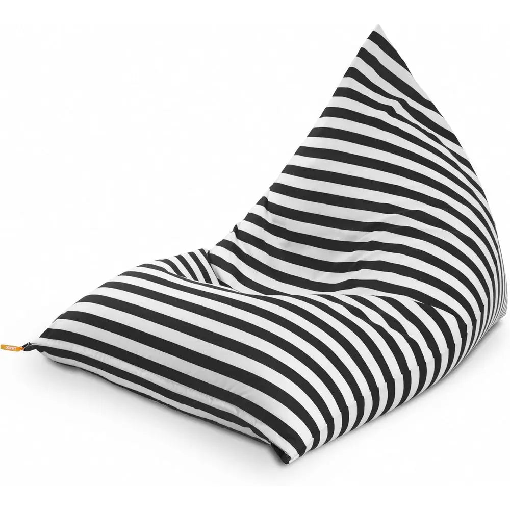 Striped Outdoor Bean Bag Lounge Chair