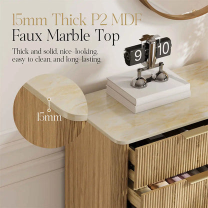 10-Drawer Mid-Century Inspired Dresser