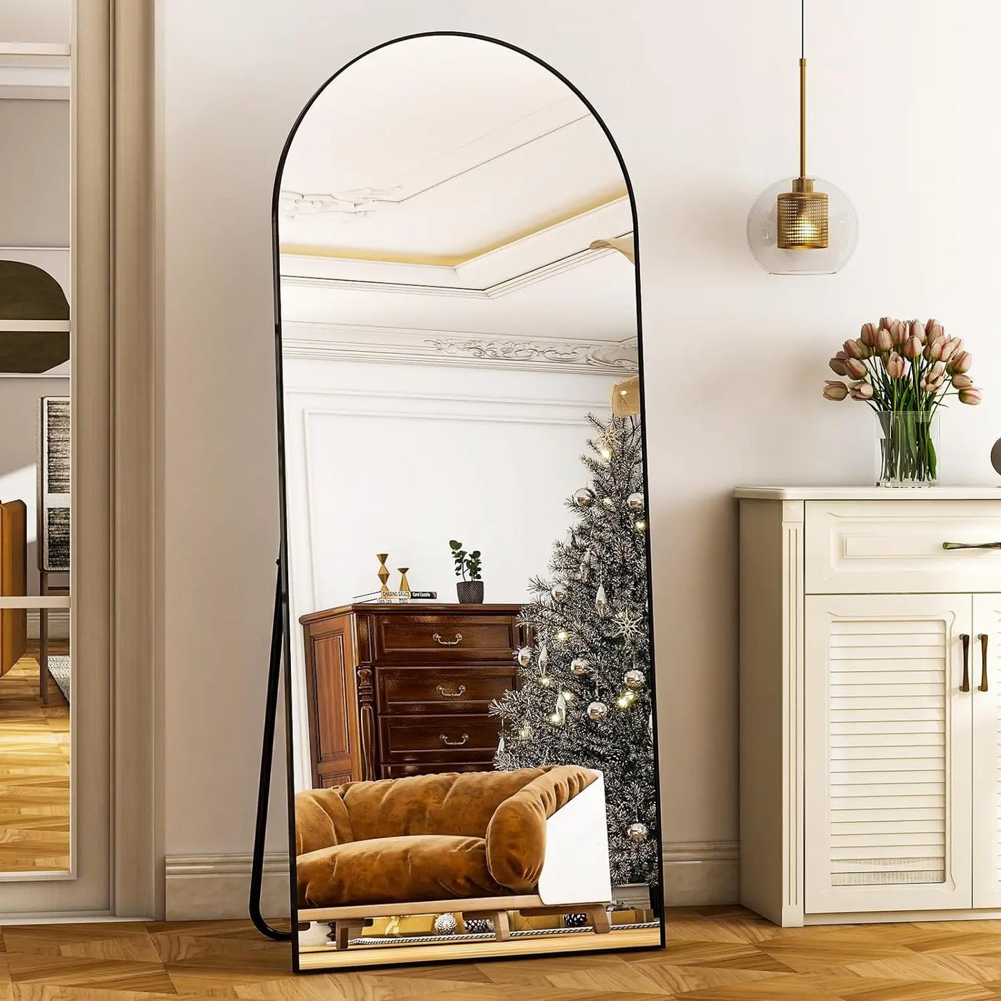 Arched Full-Length Floor Mirror
