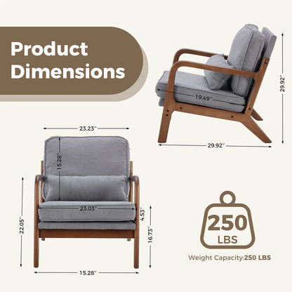 Mid-Century Upholstered Accent Chair