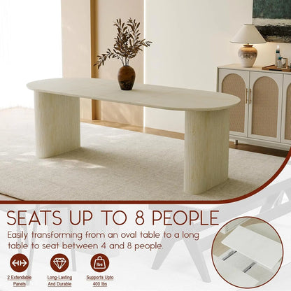 Expandable Dining Table with Flexible Seating Design