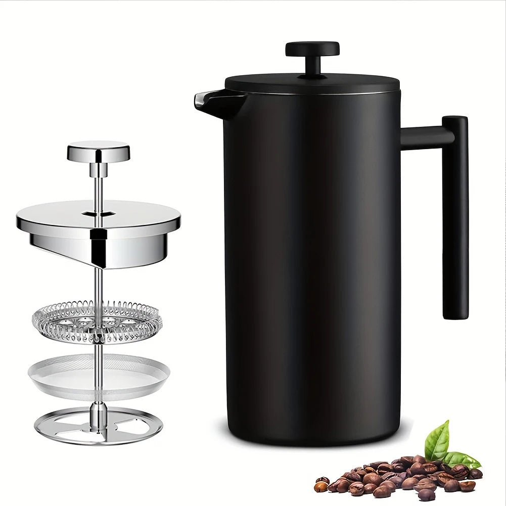 Stainless Steel French Press with Double Wall Insulation