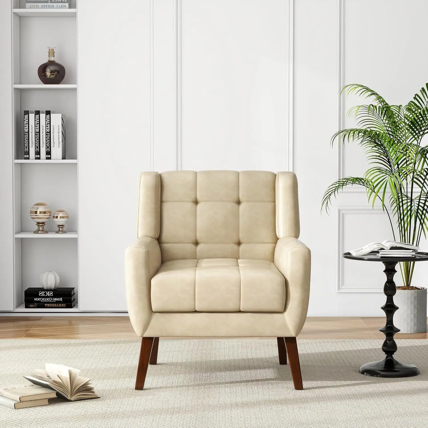 Modern PU Leather Accent Chair