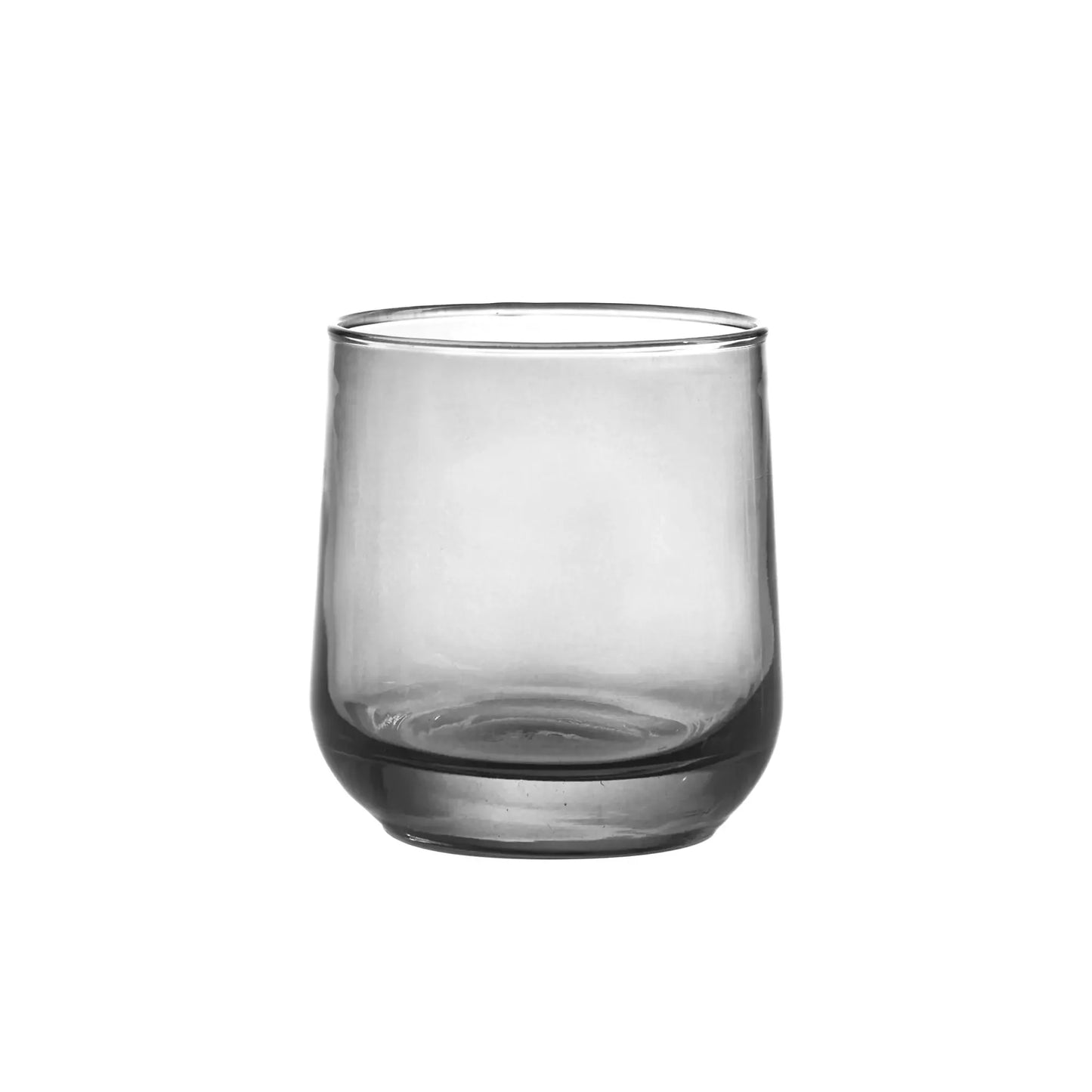 16-Piece Smoke Tinted Glass Drinkware Set