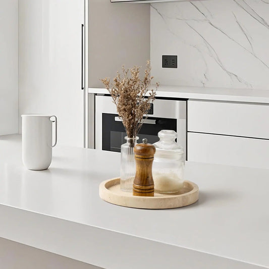 Handcrafted Natural Marble Luxury Vanity Tray