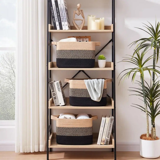Cotton Rope Storage Basket with Handles