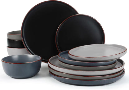 Stoneware Dinnerware Set for Four