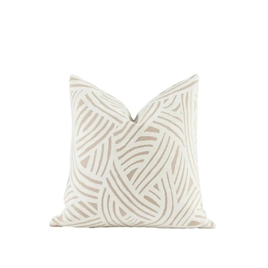 Luxury Chenille Jacquard Pillow Cover With Textured Detail