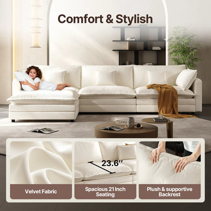 102" Modular Cloud Sectional Sofa