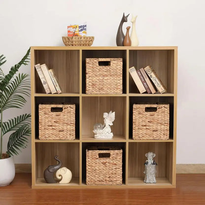 Woven Storage Cube Baskets With Collapsible Design - Set of 3