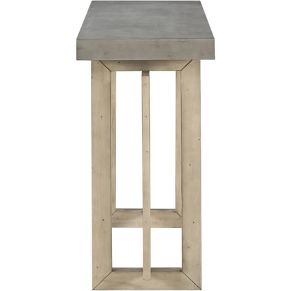 Modern Concrete-Top Console Table With Minimalist Design
