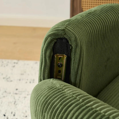 Modern Upholstered Club Accent Chairs — Set of Two