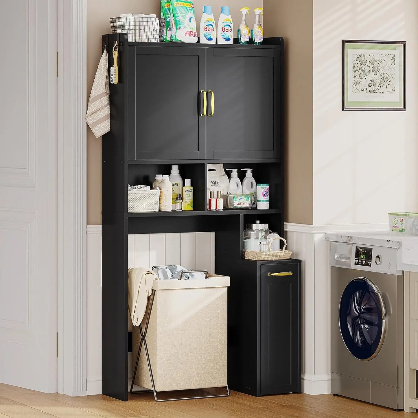 Over-the-Toilet Storage Cabinet with Adjustable Shelves