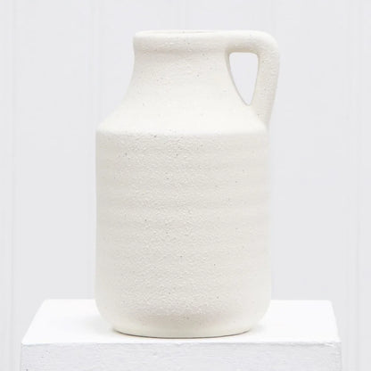 Textured Natural Ceramic Jug Decorative Vase