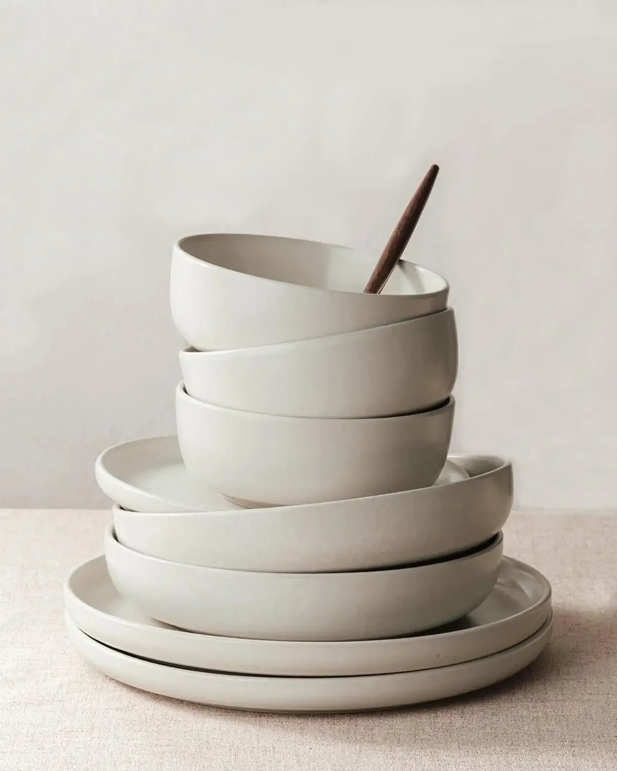 Handcrafted Reactive Glaze Stoneware Dinnerware Set